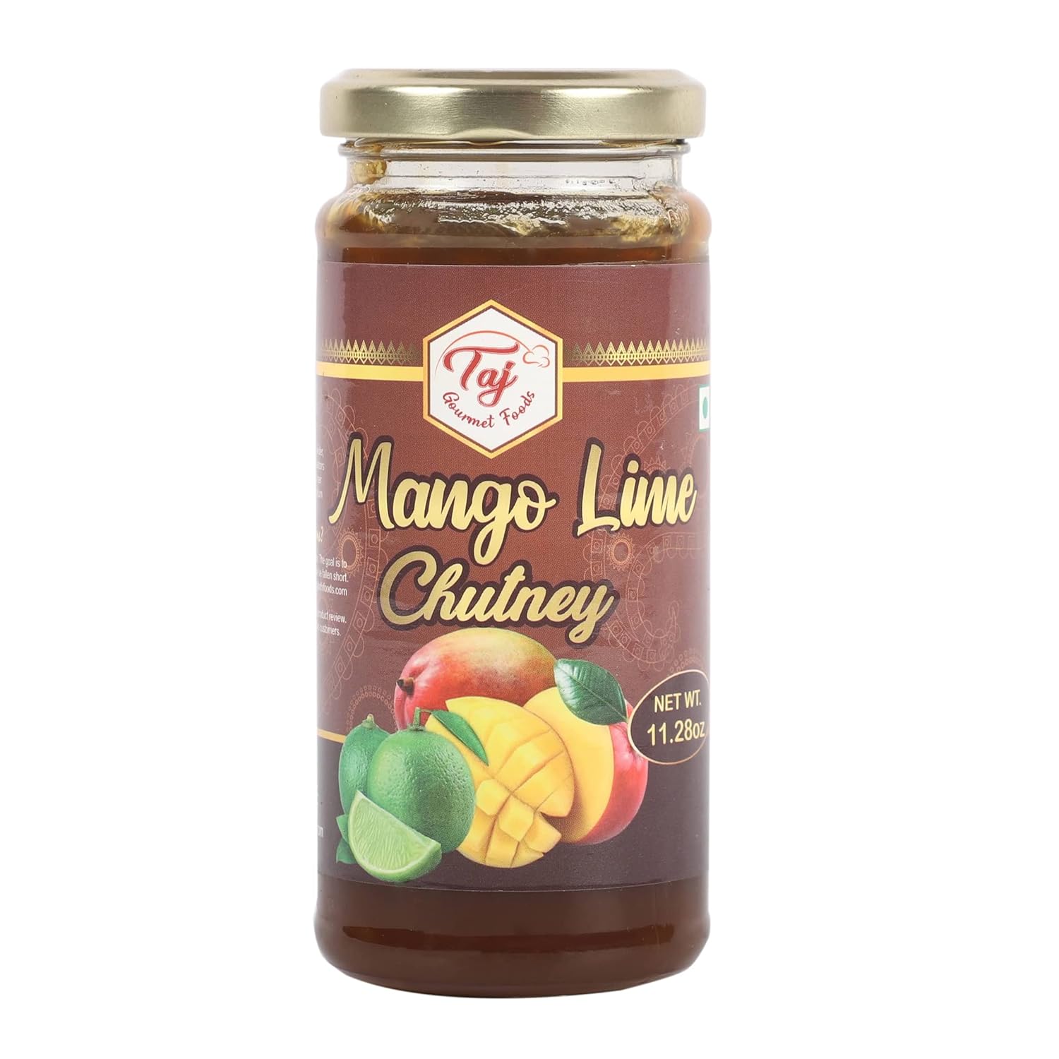 TAJ Gourmet Mango Lime Chutney | Aam Lime Chutney | 320g