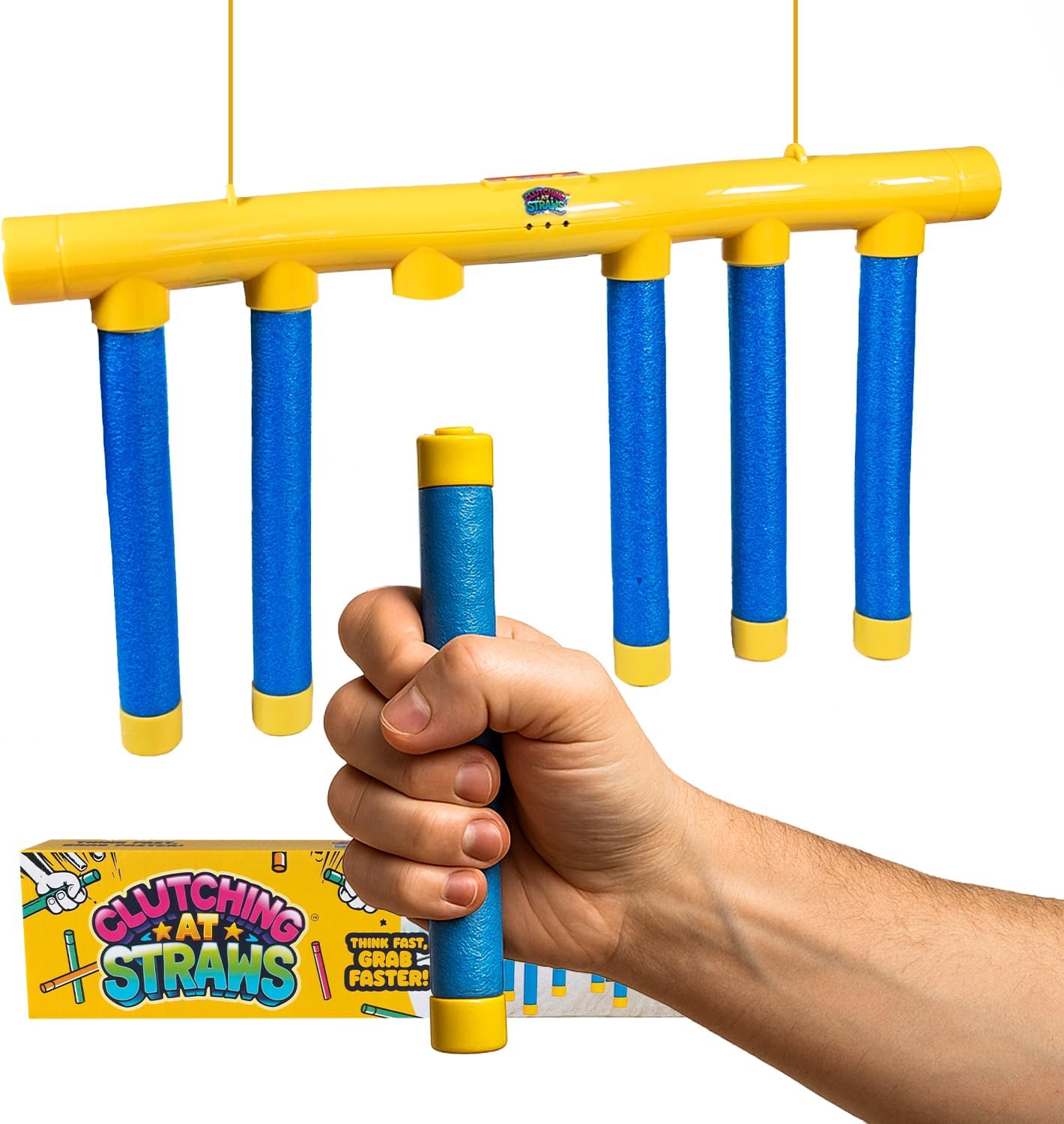 Leftfield Toys Clutching at Straws Fast-Paced Stick Drop Reaction Game for Kids & Adults | Falling Sticks Game | Party Games, Travel, Game Nights, Hen Parties, and Family Fun