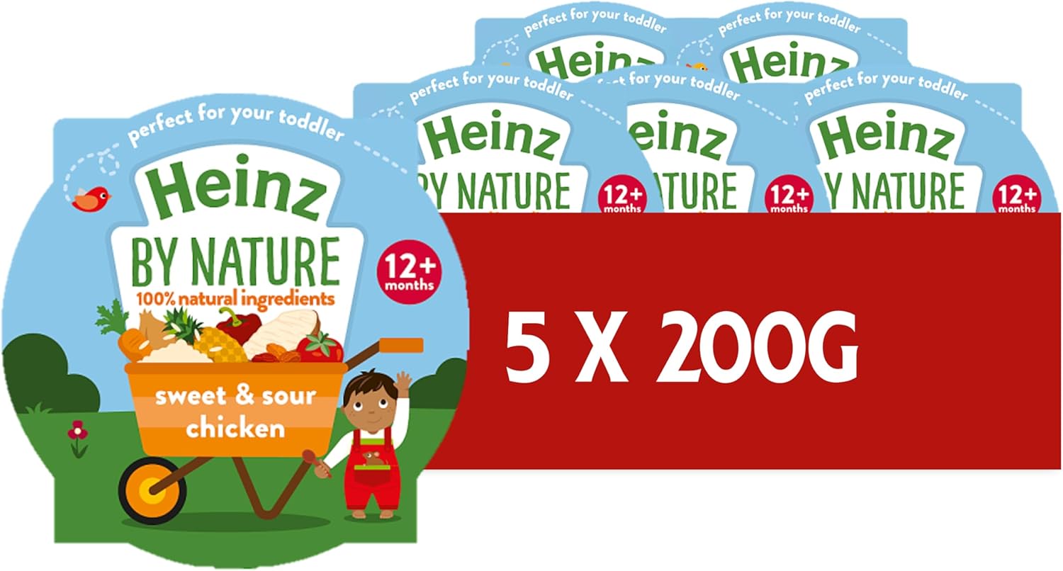 Heinz Baby Food Sweet and Sour Chicken Rice Tray 5x200g