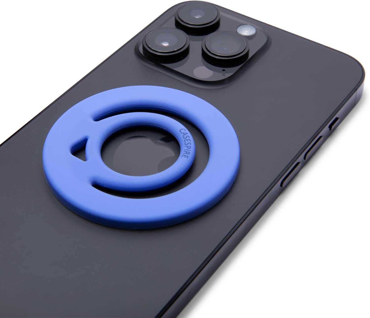Dual-Sided Magnetic Silicone Phone Grip for iPhone Pro Max and for MagSafe-Compatible Phone Cases (Ultramarine)