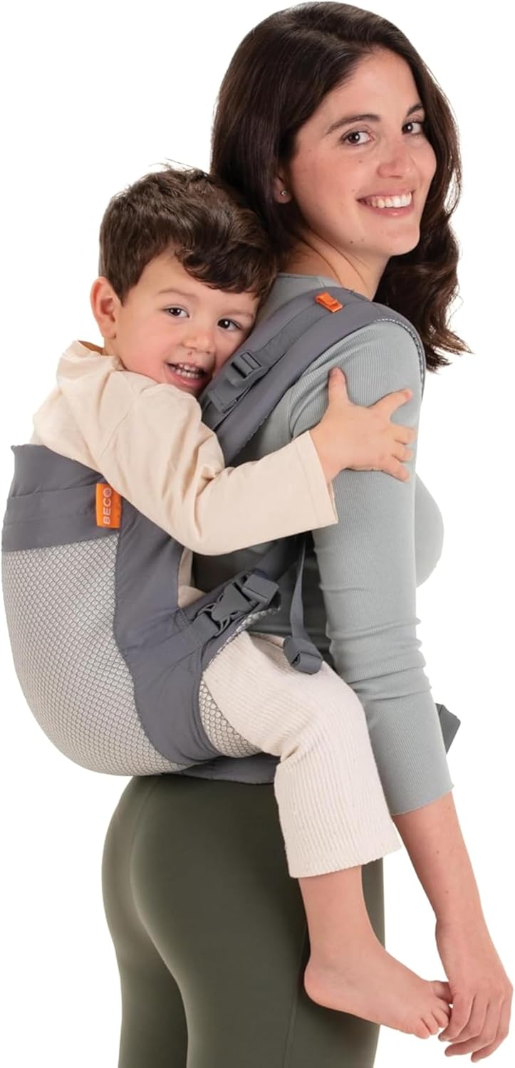 Beco Toddler Carrier with Extra Wide Seat - 100% Polyester 3D Performance Mesh Toddler Carrying Backpack Style and Front-Carry -Lightweight & Breathable Child Carrier -Toddler Sling Carrier 20-60 lbs