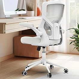 Office Chair, High Back Desk Chair Adjustable Height and Ergonomic Design Home Office Computer Chair Executive Lumbar Support Padded Flip-up Armrest Swivel Task Chair
