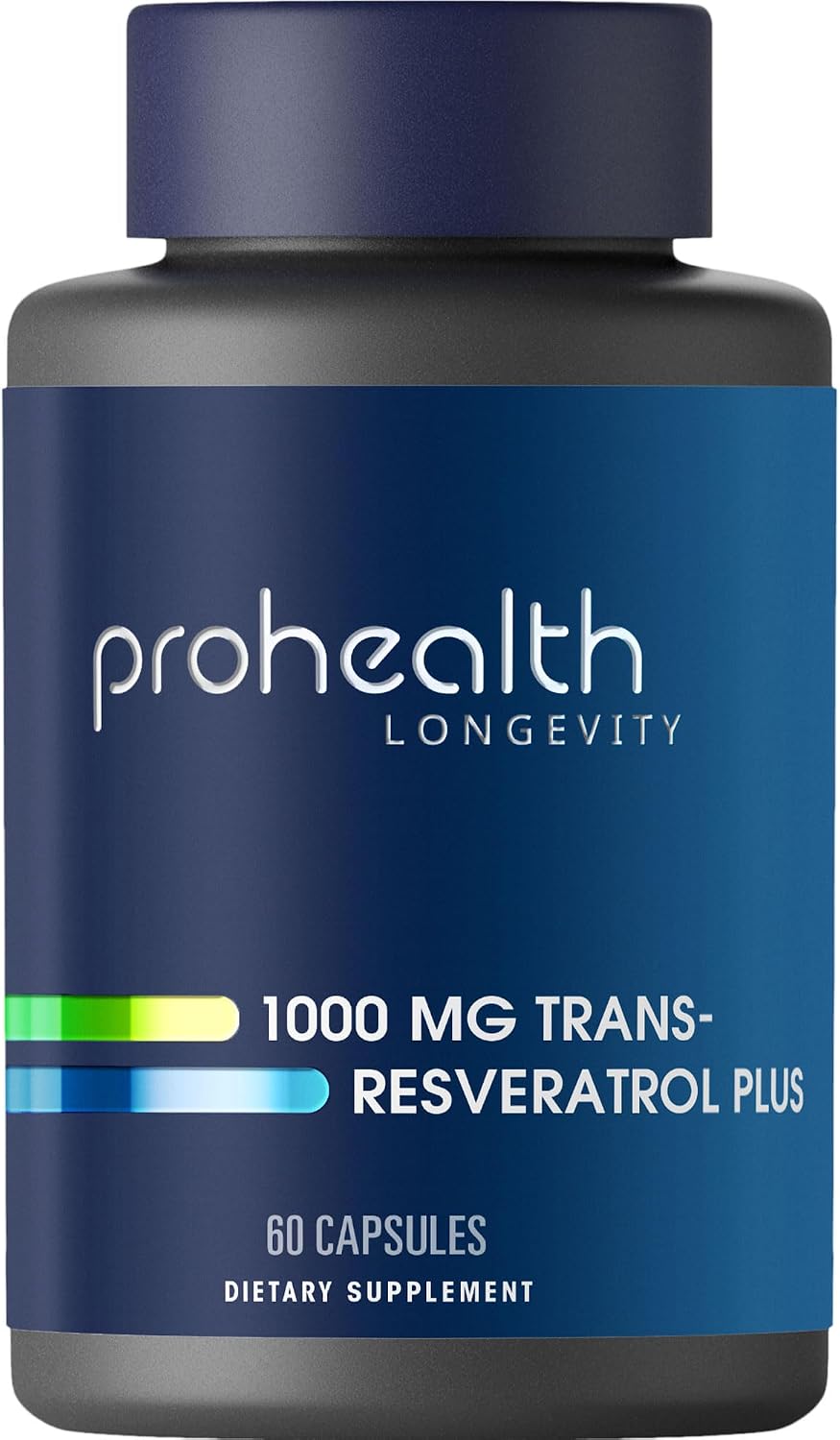 ProHealth Resveratrol 1000mg | Pure Trans-Resveratrol | Plus Quercetin, Red Wine & Green Tea Extract | Clinically Studied to Support Cellular Health, Memory, Healthy Aging | 60 Capsules