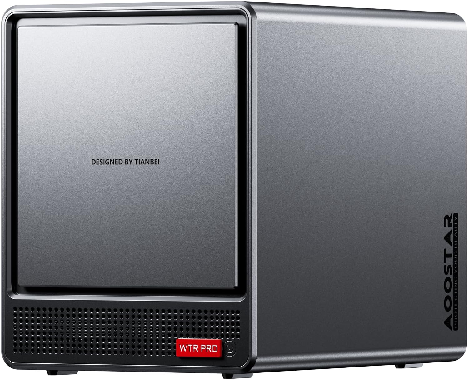 WTR PRO AMD R7 5825U 4+2 Bays Desktop NAS Without RAM/SSD/OS,with 2*M.2 Slots, 2 * 2.5GB LAN，Supports 3-Screen 4K Display Home Sever/Mini Home Lab