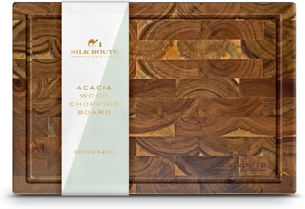 Silk Route Home Acacia Butcher Chopping Board 38cm x 26cm x 4cm