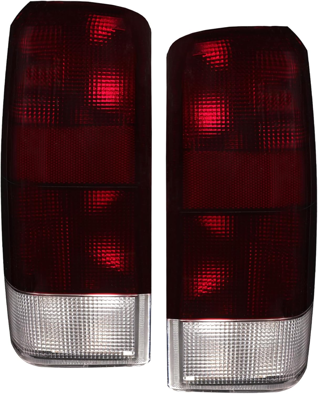 Boine Tail Light Compatible With 1997 1998 1999 2000 2001 Jeep Cherokee Limited SE Sport XJ XJ Chassis Driver and Passenger Side Rear Light Brake Lamps 4897398AA 4897399AA (Red Smoke-A)