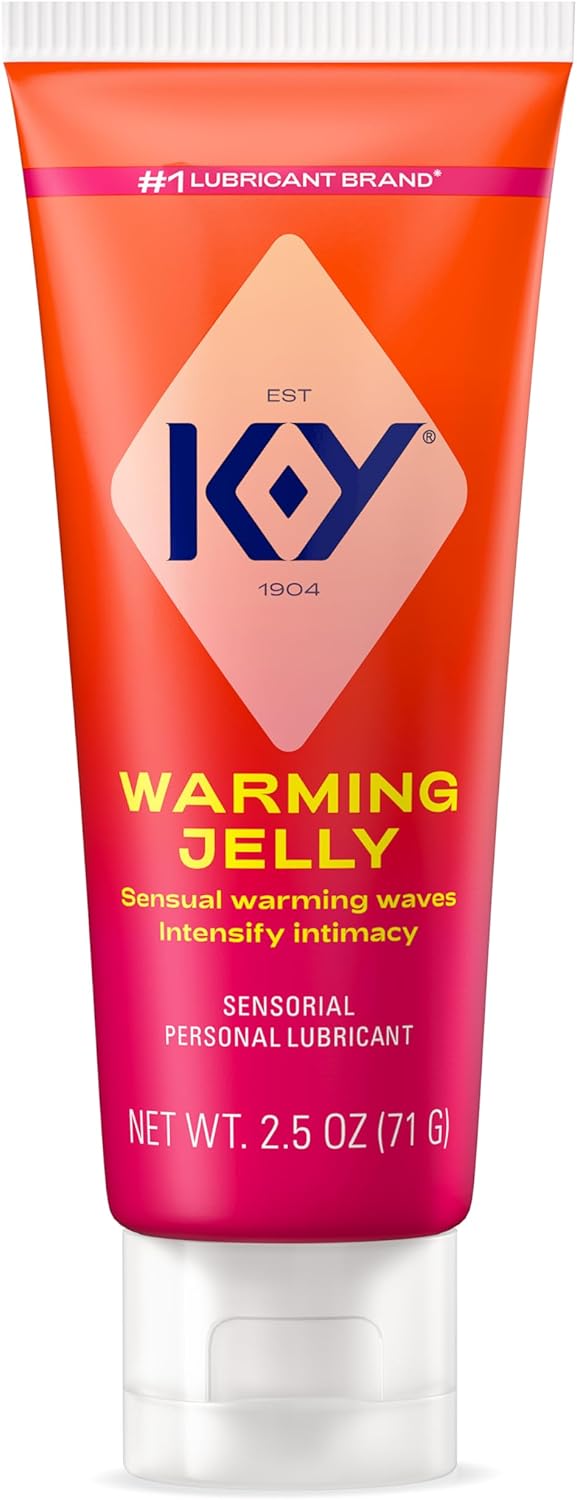 K-Y Warming Jelly Personal Lubricant (2.5 oz), Premium Non-Greasy Warming Lube For Women, Men & Couples (Package May Vary)