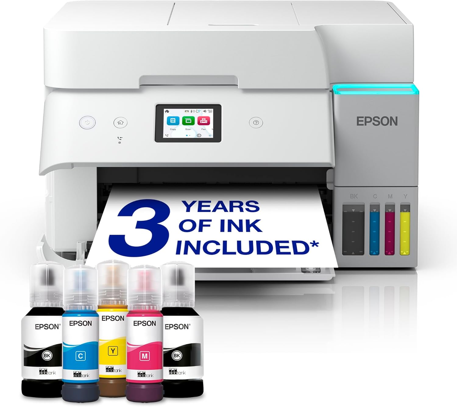 EcoTank ET-4956 White A4 Multifunction Wi-Fi Ink Tank Printer, With Up To 3 Years Of Ink Included