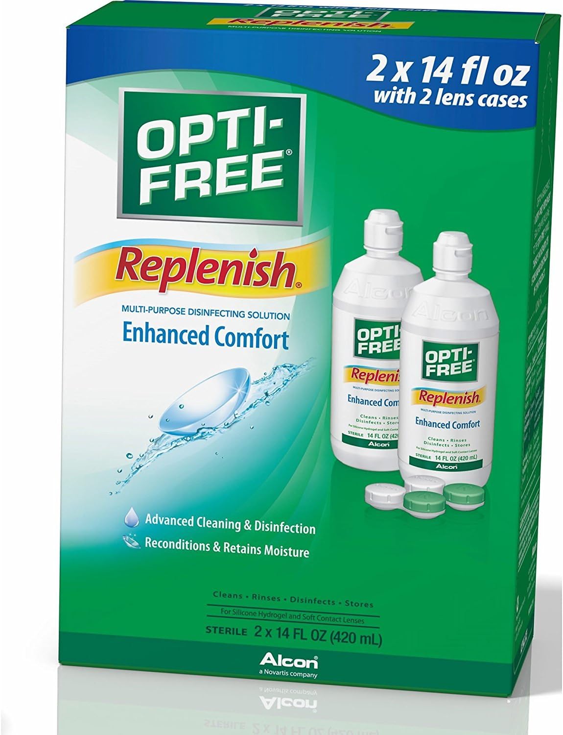 OPTI-FREE RepleniSH Solution - 2/14oz [Health and Beauty]