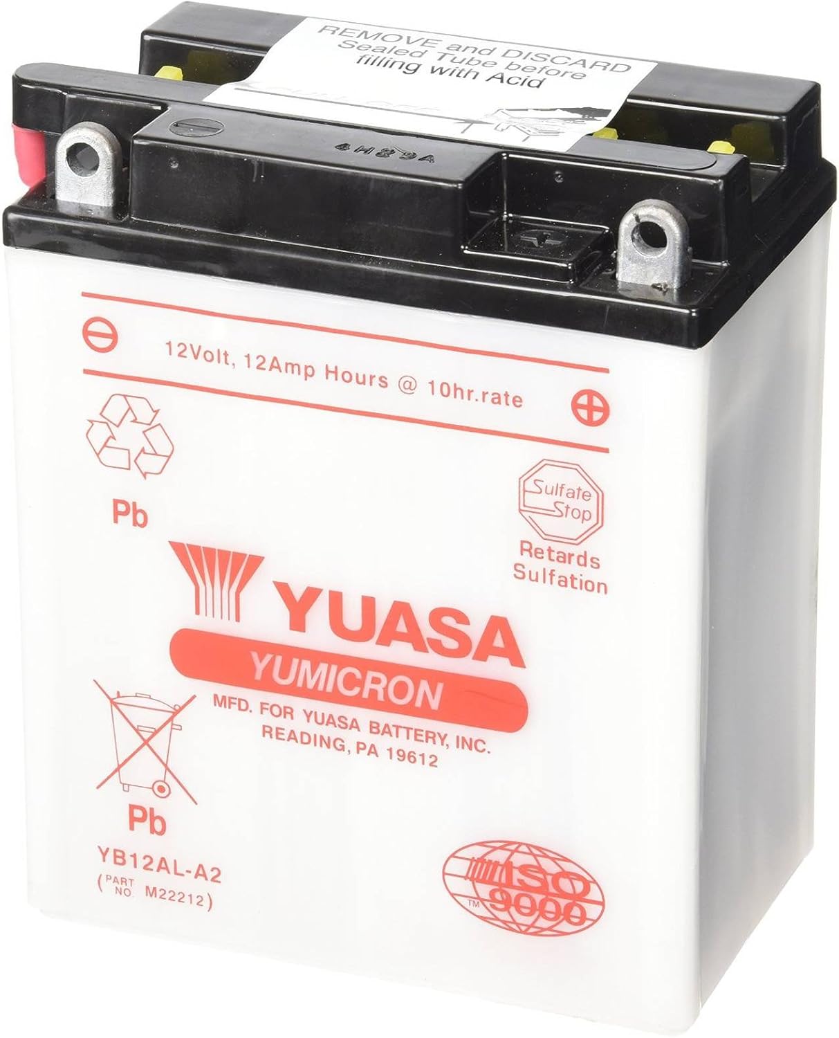 Yuasa YUAM22212 YB12AL-A2 Battery