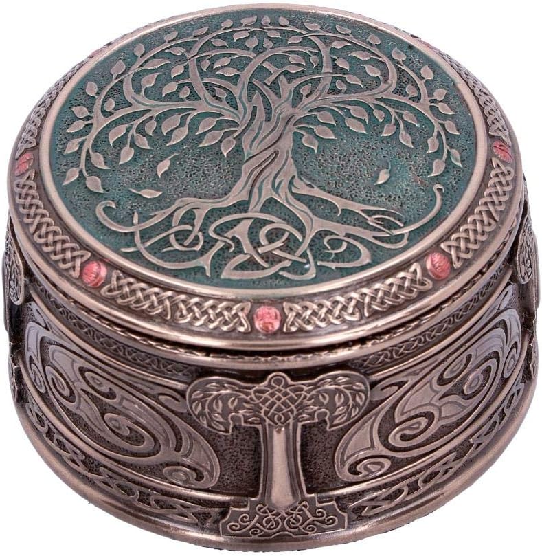 Nemesis Now Tree of Life Box 10cm, Resin, Bronze, One Size