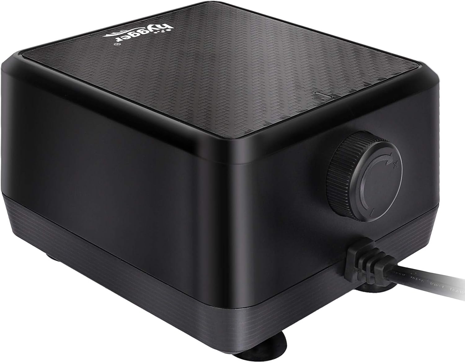 hygger Quietest Aquarium Air Pump, Adjustable Oxygen Pump 2 Air Outlets 5W/10W Ultra Silent Powerful Aerator Pump for Fish tank