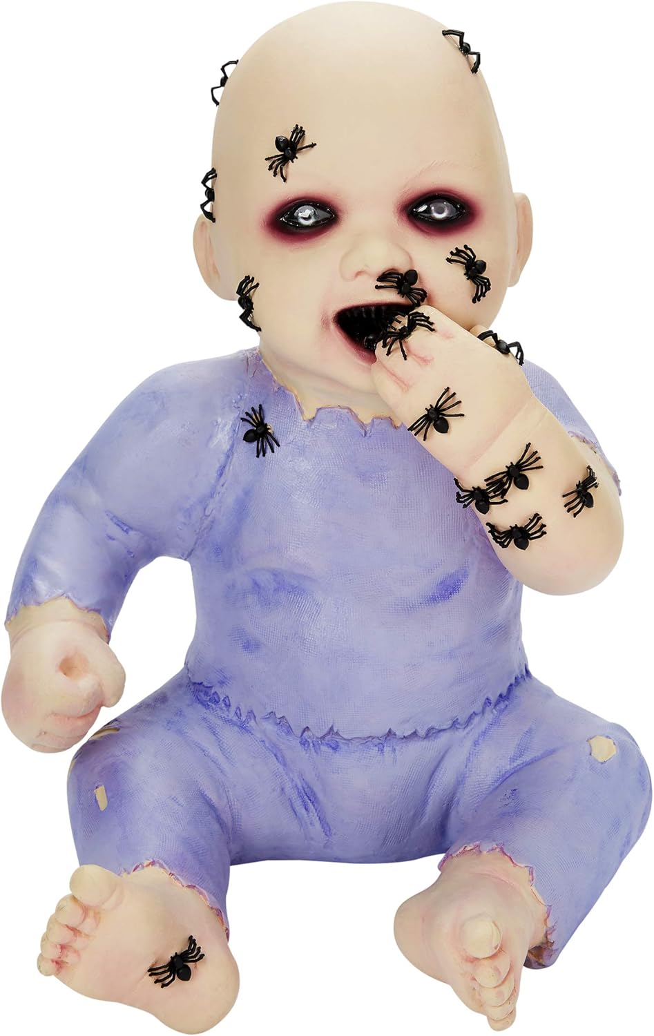 Spirit Halloween Spider Biter Billie Zombie Baby Decoration | Halloween Décor | Horror Décor | Creepy Baby Doll | Scary Decoration