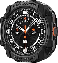 Spigen Rugged Armor Designed for Samsung Galaxy Watch Ultra Case Durable TPU Case for Galaxy Watch Ultra 47mm (2024) - Matte Black