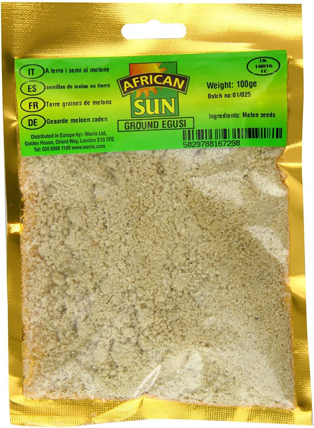 African Sun Ground Egusi 100g