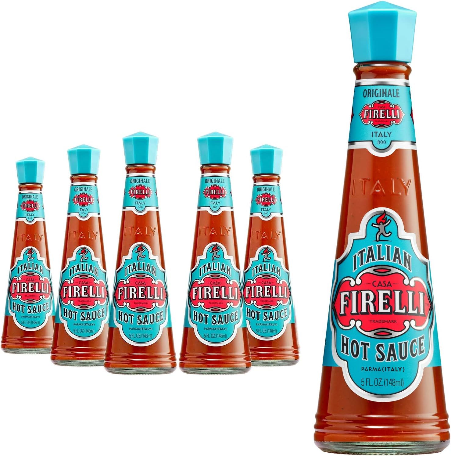 Casa Firelli Italian Hot Sauce, 148 ml (Pack of 6)