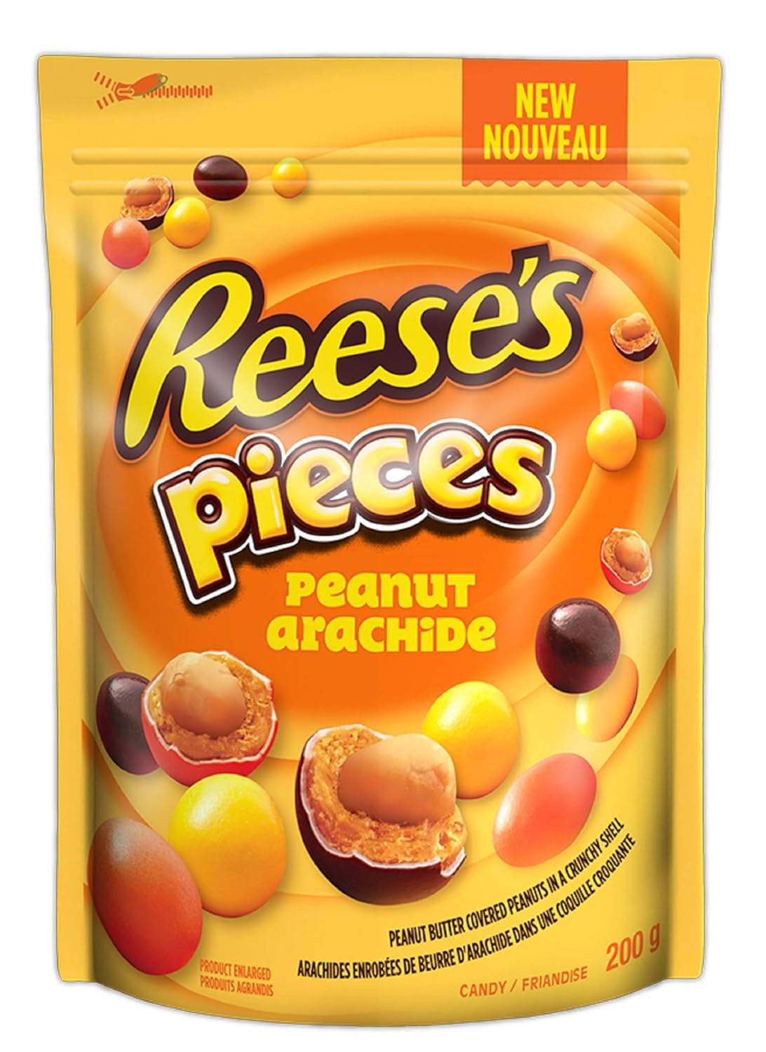 REESE PIECES Chocolate Candy filled with Peanuts, 200 Gram