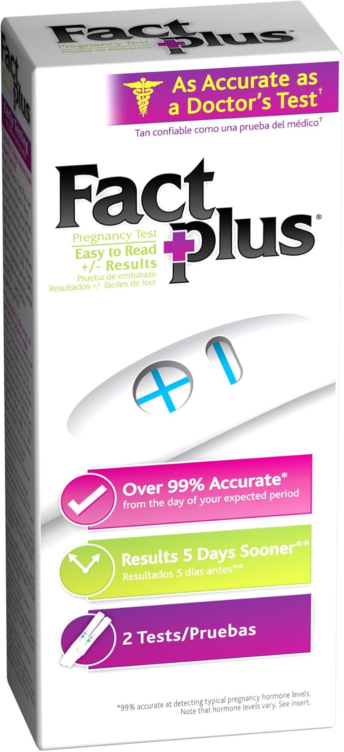 Clearblue Fact Plus Pregnancy Test, 2 Count