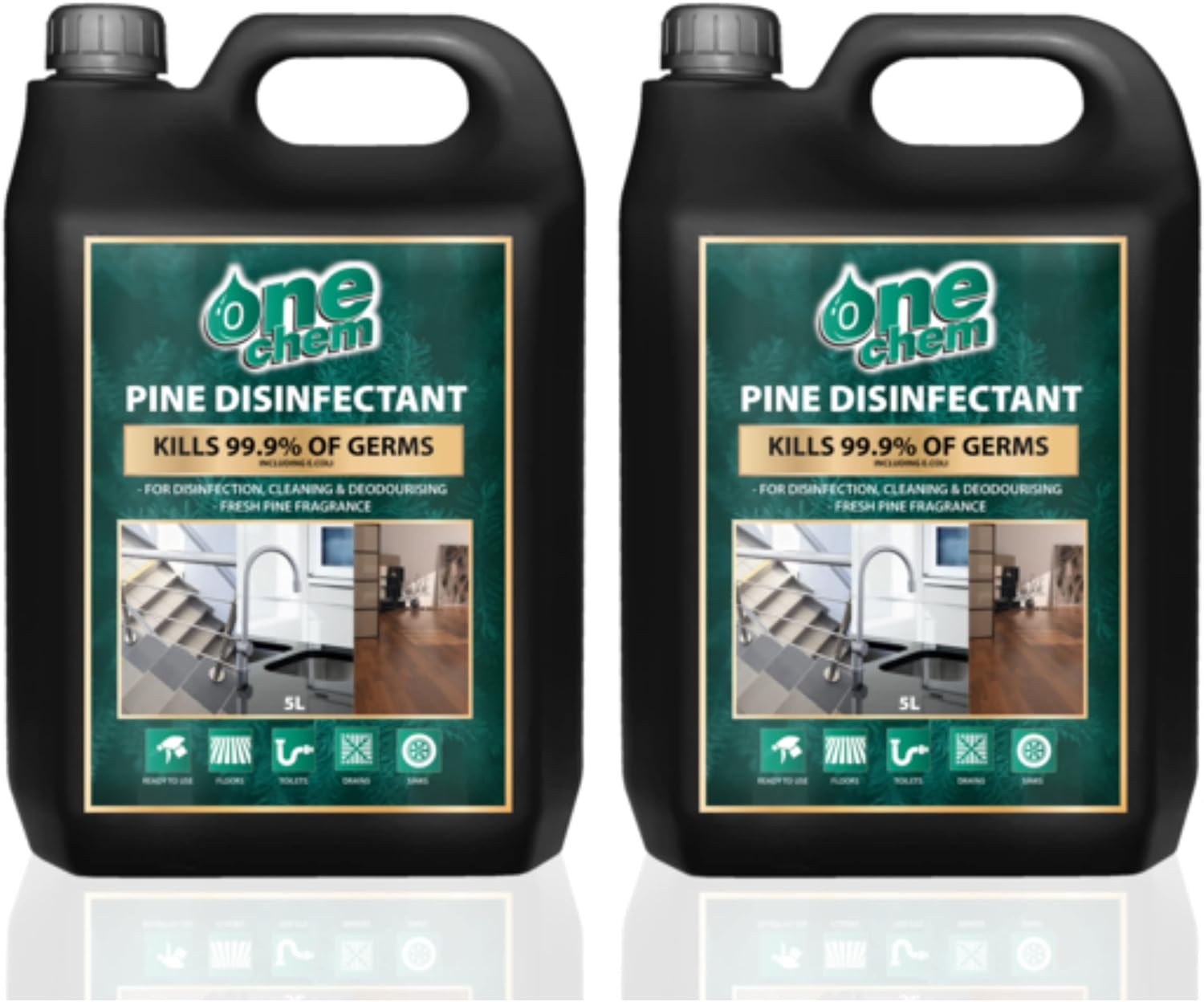 One Chem - Pine Disinfectant - 2 x 5L Concentrate - Multi-pack