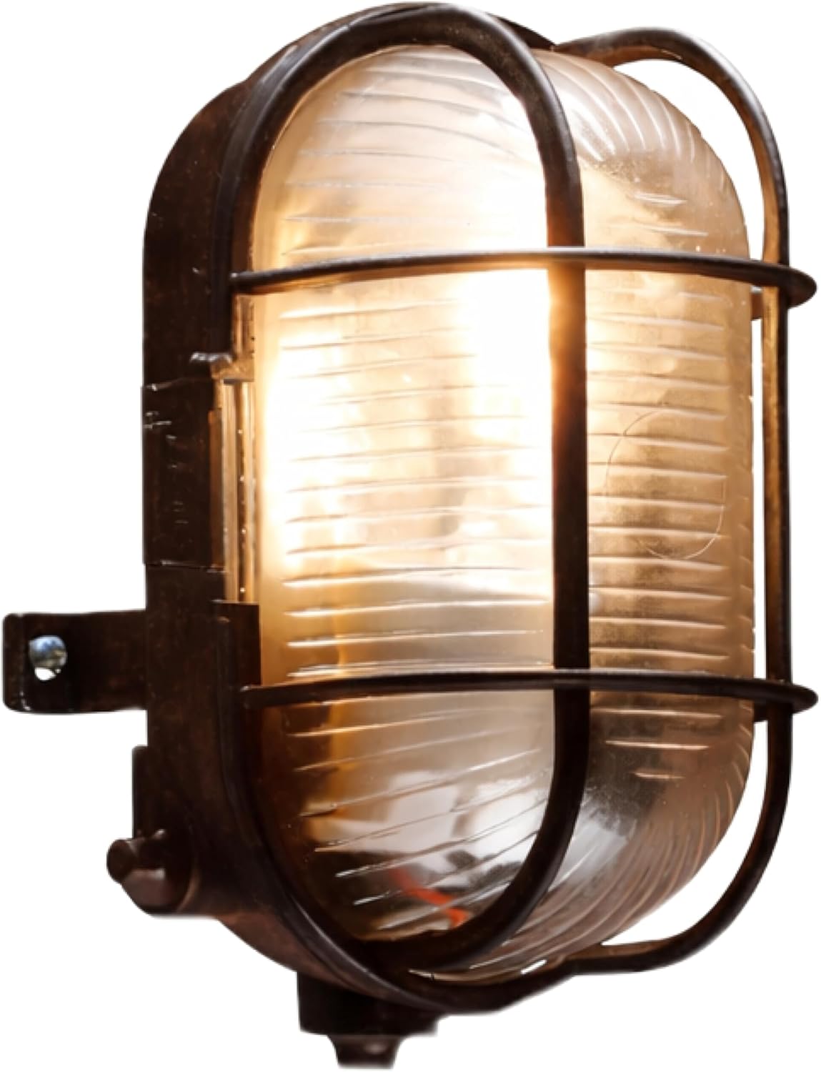 Status Turin IP44 Outdoor Bulkhead Wall Light Fitting, E27 7W Compatible Exterior Lantern for Garden & Porch Lighting, Black (60SIBHBX2)