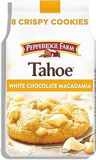 Pepperidge Farm Tahoe Crispy White Chocolate Macadamia Nut Cookies, 7.2 OZ Bag (8 Cookies)