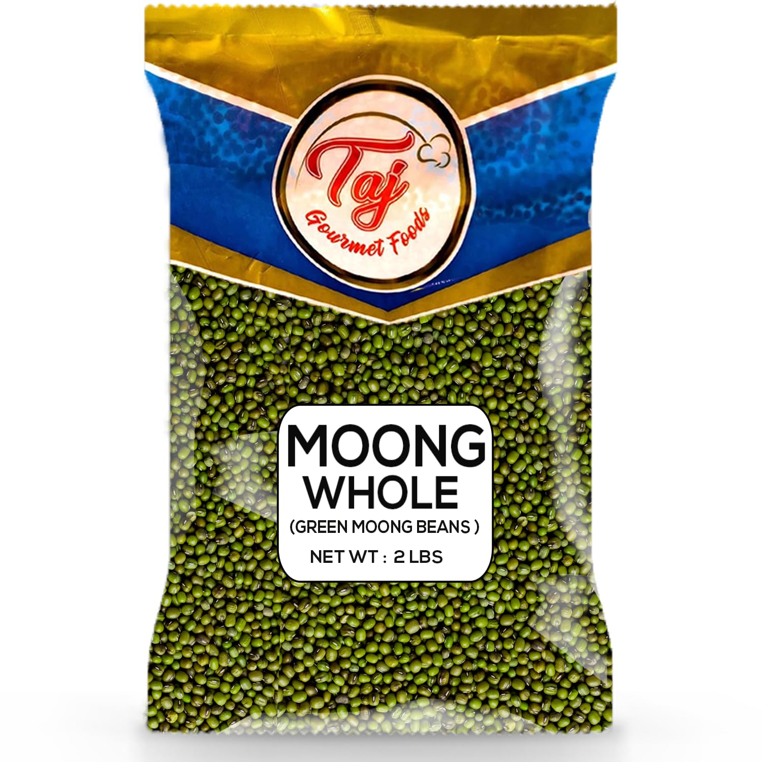 TAJ Moong Whole 2-Pounds (Sprout Ready) Whole Mung Beans