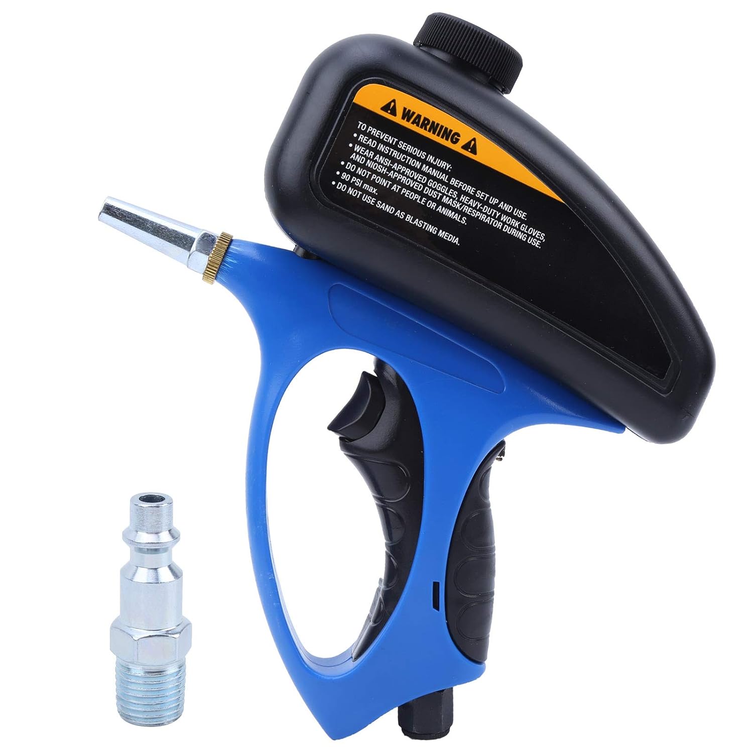Hand Held Sand Blaster Pneumatic Sand Blaster Anti-Slip Anti-Rust Rust Remover for Surface Cleanig Device Maintenance Rust Removing Sandblasting