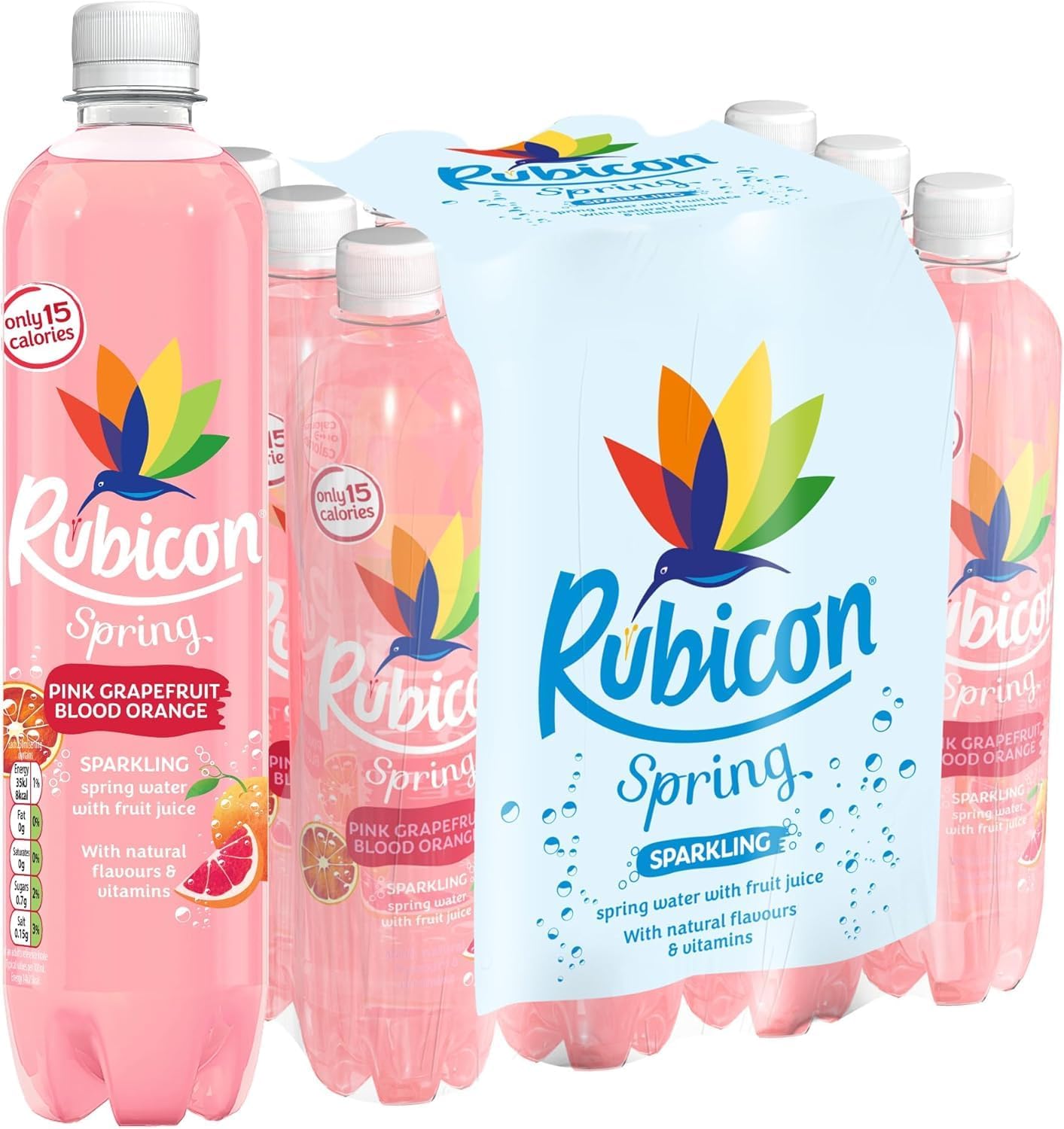 Rubicon Spring Pink Grapefruit & Blood Orange 12 x 500ml by Kandy Collection