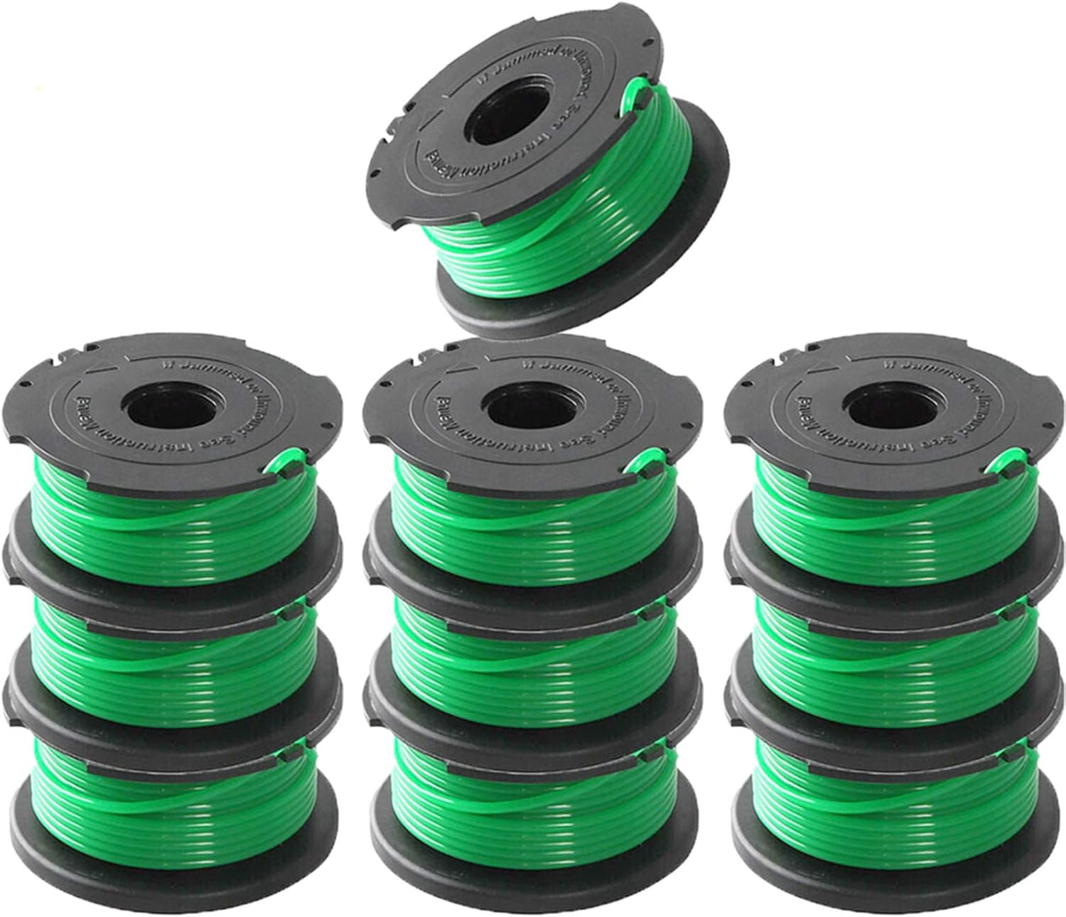 LIYYOO SF-080 Auto Feed Replacement Spool Single Line Compatible with GH3000 LST540 LST540B GH3000R SF-080-BKP String Trimmer,20ft 0.080 Inch Auto Feed Spool Line(10 Pack)