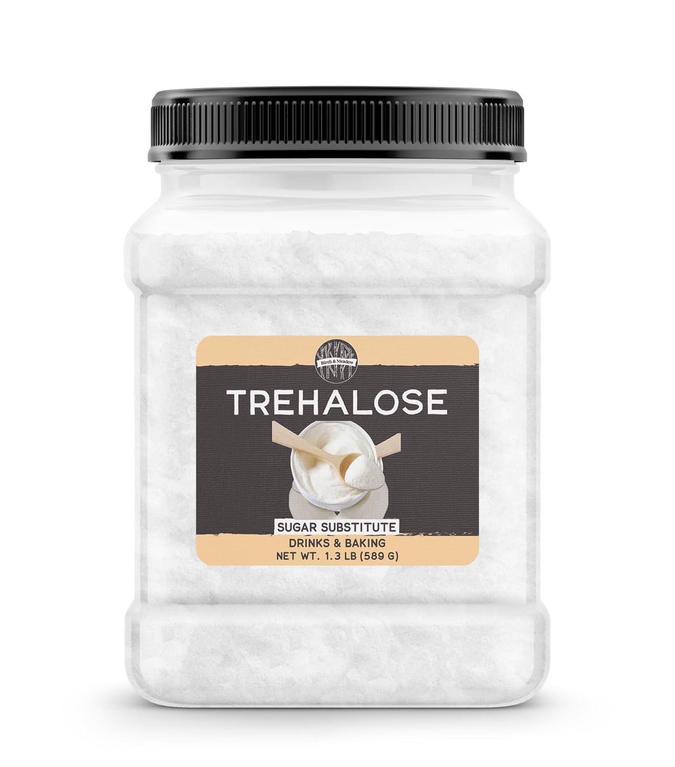 Birch & Meadow Trehalose Powder, 1.3 lb, Sugar Substitute, Baking & Drinks, Alternative Sweetener
