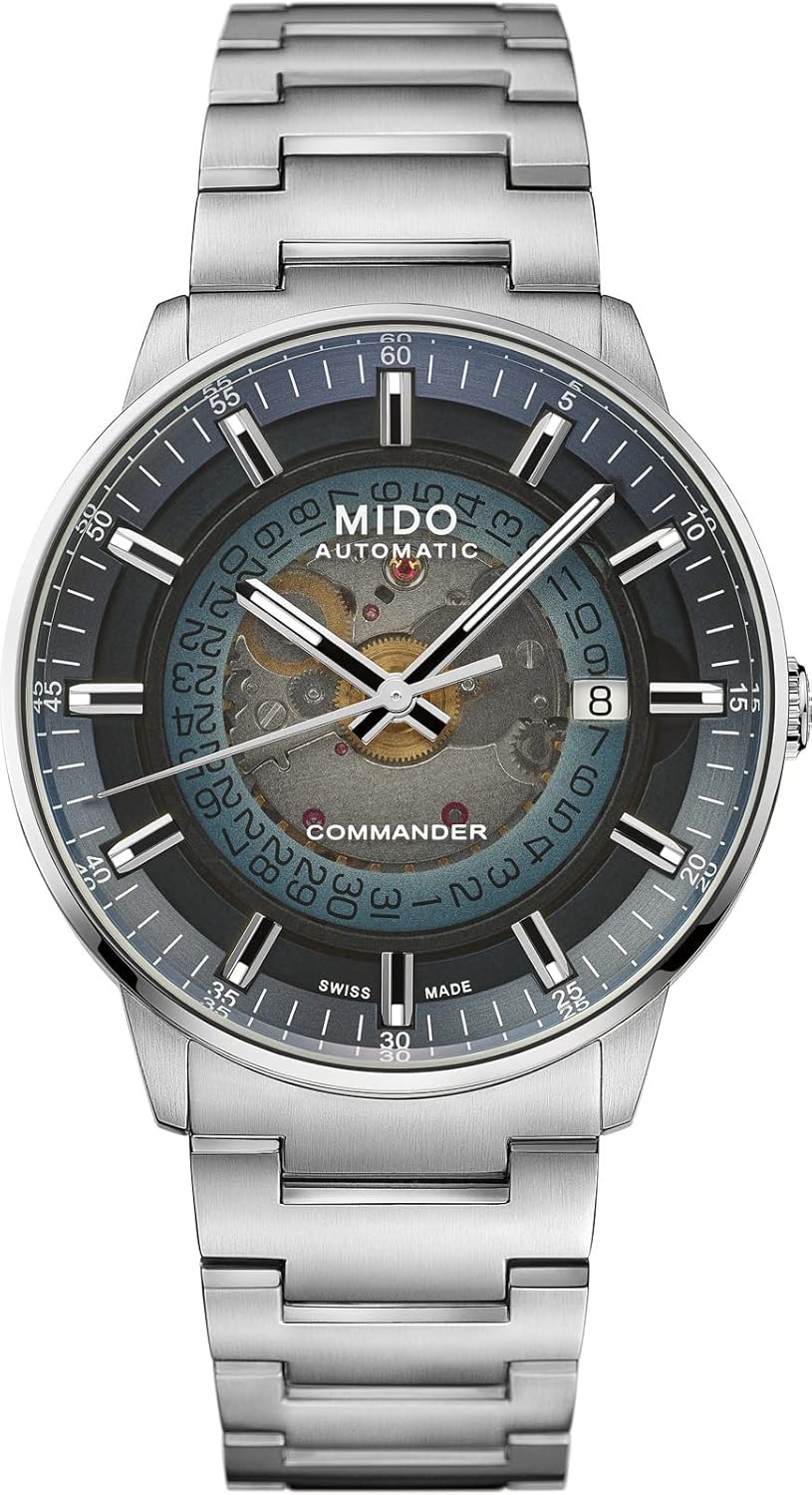 MIDO Commander Gradient - Swiss Automatic Watch for Men - Blue Dial - Case 40mm - M0214071141101