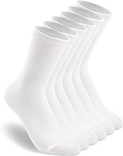 HAVE A TREE 3-6 Pack Womens Crew Lightweight Thin Casual Calf Socks Size 6-11