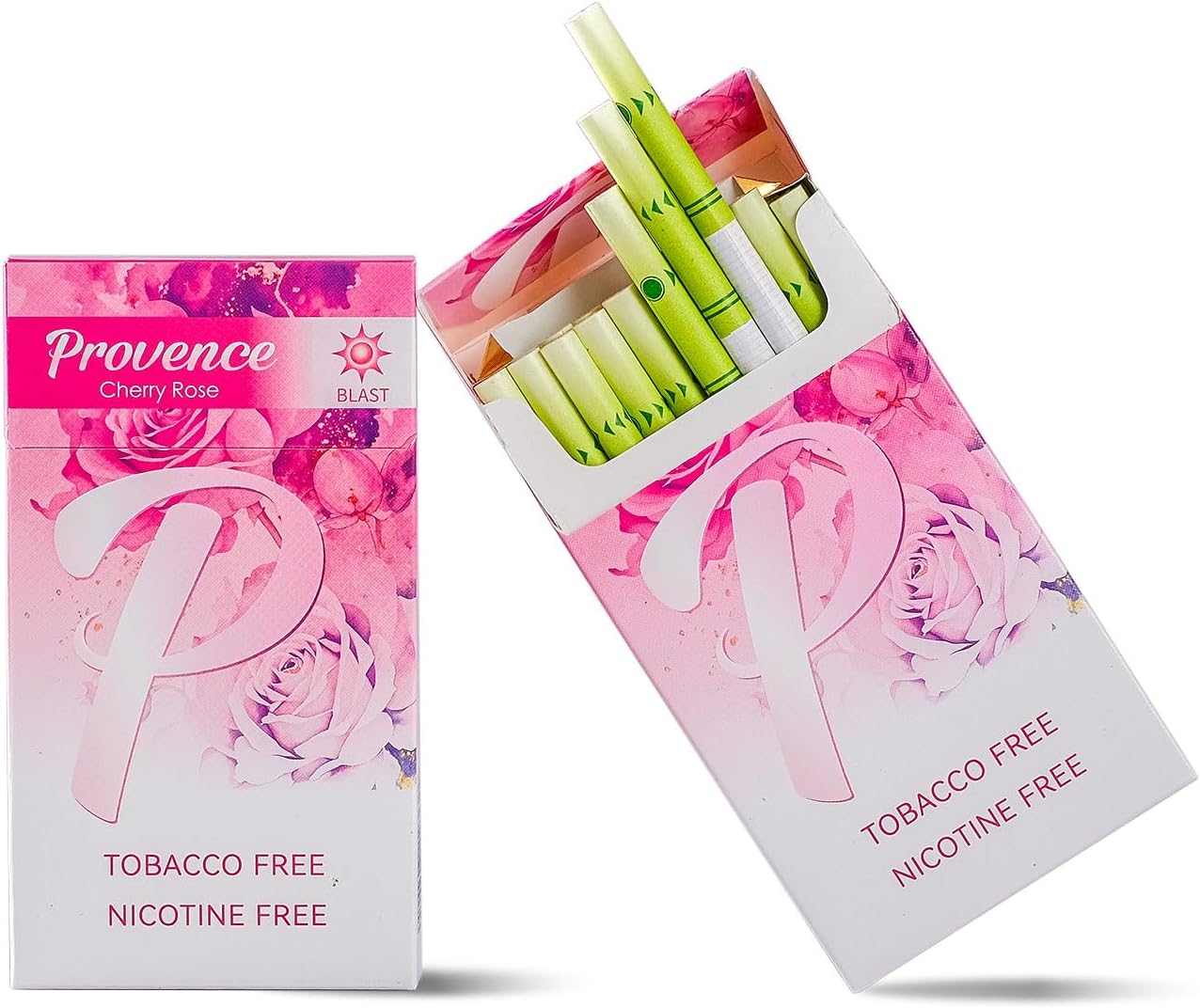 Provence Slim Herbal Cigarettes - Cherry Rose | 2 Packs (40 Sticks)