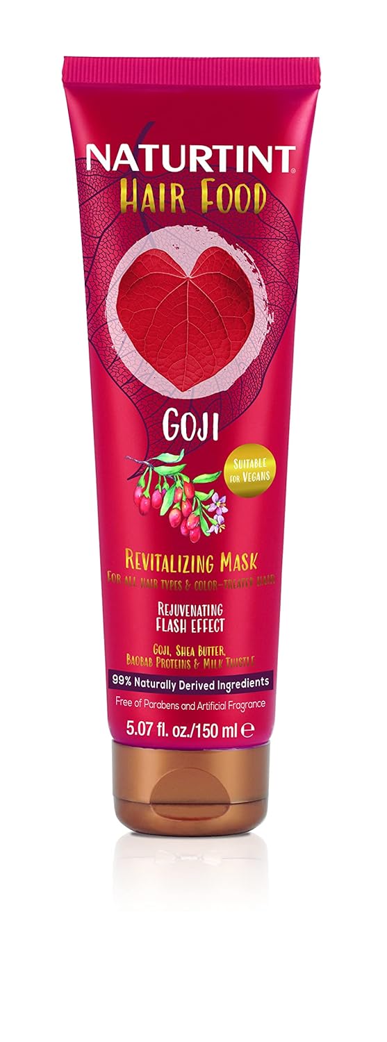 Naturtint Hair Food Deep Conditioning Mask (5.07 Fl Oz), Goji Revitalizing - Naturally Derived Ingredients, Free of Parabens and Artificial Fragrances