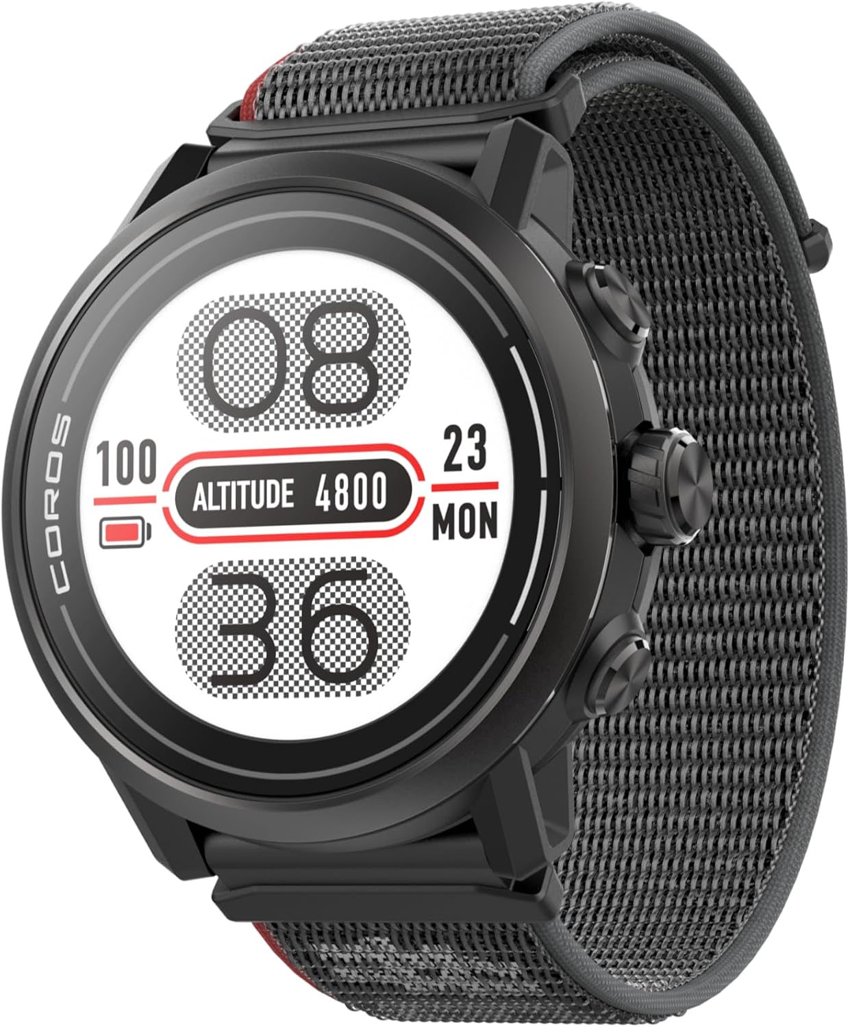 COROS APEX 2 Outdoor GPS Watch, 1.2" Sapphire Titanium, On-Wrist Navigation, Offline Maps, Heart Rate Monitor, Track Sleep, Running, Biking, Skiing, Climbing (APEX 2, Black)
