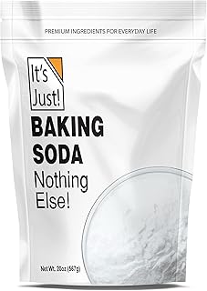It's Just - Baking Soda, 100% Pure Sodium Bicarbonate, Food Grade, Non-GMO, Made in USA, Cooking, Baking (1.25 Pound)