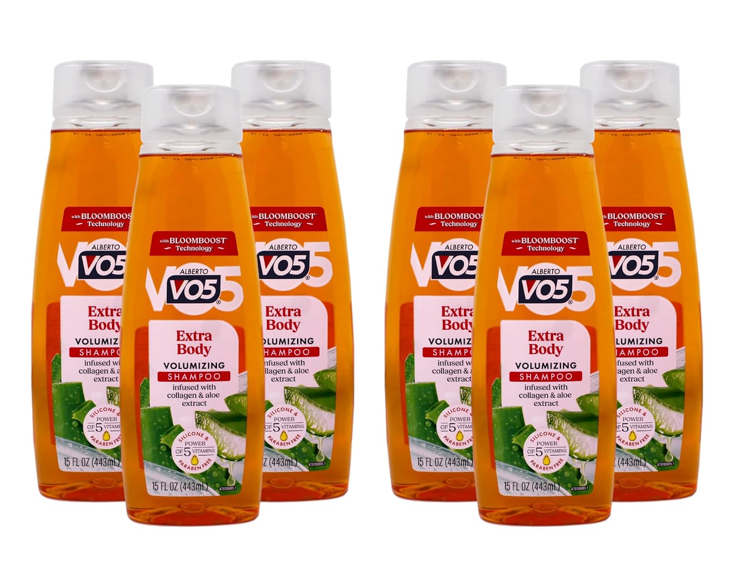 Alberto Vo5 Extra Body Shampoo, 15 Oz. (Pack of 6)