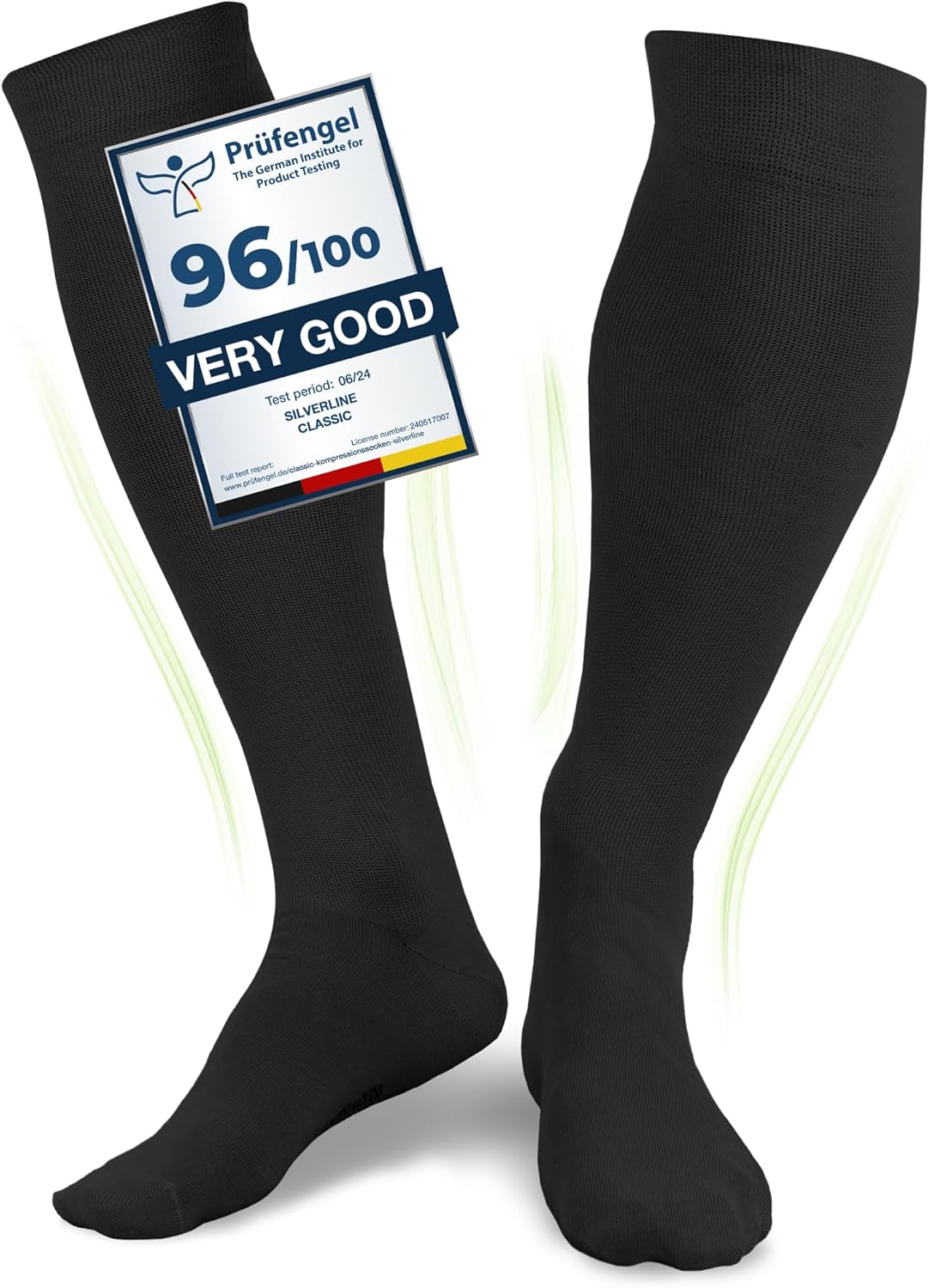 Graduated Compression Socks, Medical Socks, For Men and Women, 60% Organic Cotton