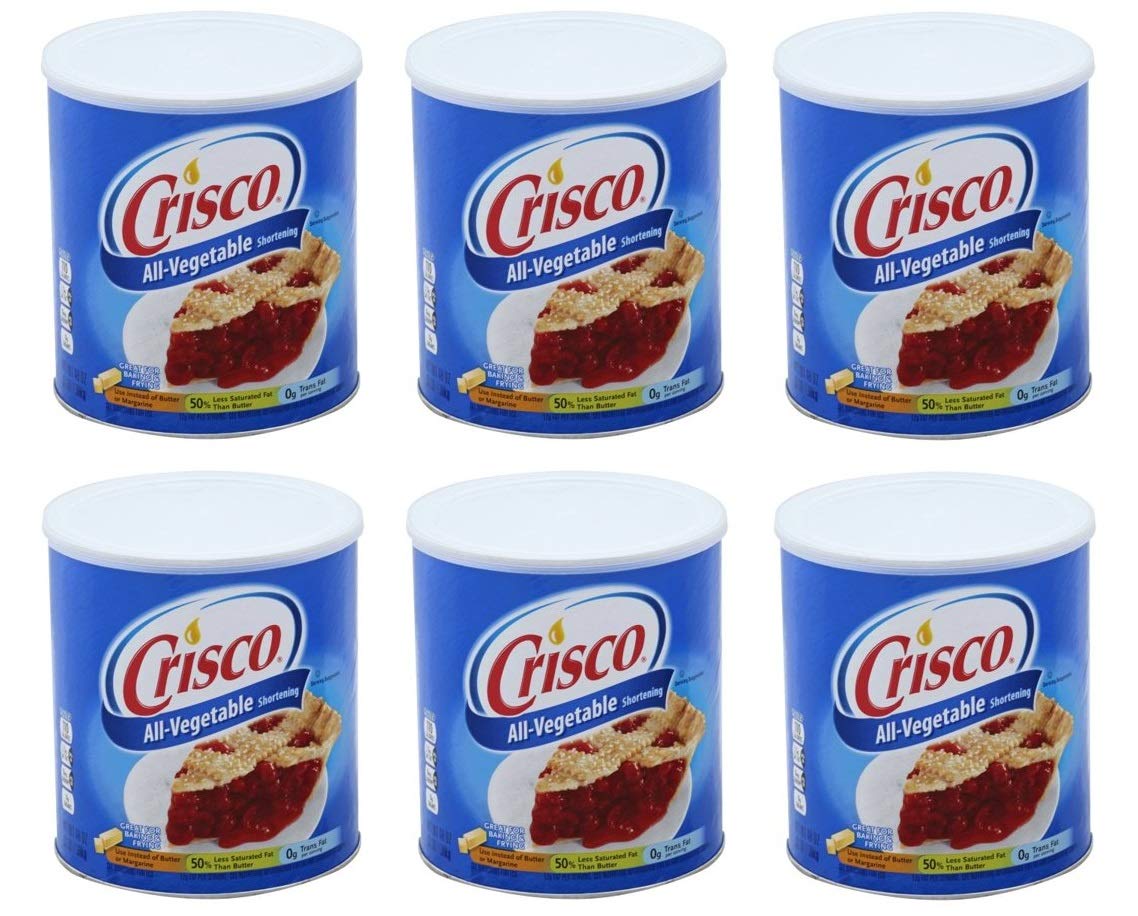 Crisco Vegetable Shortening, 48 fl oz (Pack of 6)
