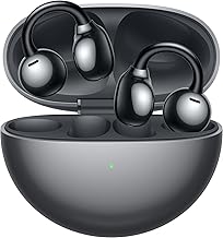 HUAWEI FreeClip Wireless Earbuds - Open Ear Bluetooth Earphones with Long Lasting Battery & AI Crystal Clear Sound - Lightweight in-Ear Headphones with IP54 Resistance to Dust & Water, Black