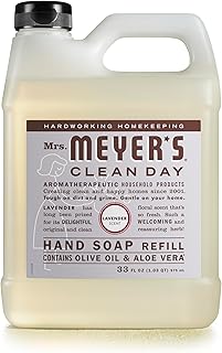 Mrs. Meyer's 651318EA Clean Day Liquid Hand Soap Refill, Lavender, 33 oz