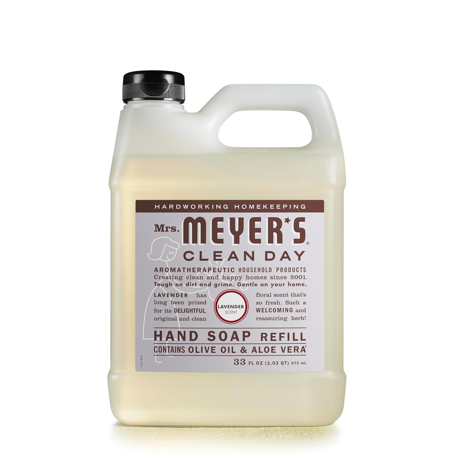 Mrs. Meyer's 651318EA Clean Day Liquid Hand Soap Refill, Lavender, 33 oz