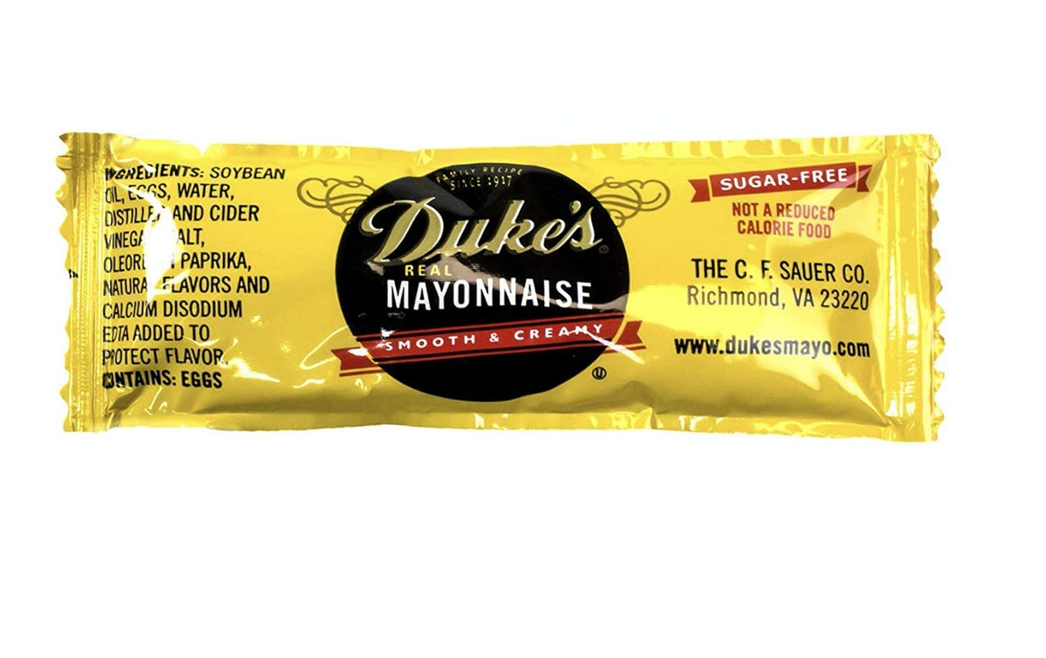 Dukes Mayonnaise Packets 50 Pack. Sugar-Free, Low Carb, Gluten Free Individual Servings of Real Mayo. Great-Tasting and Full of Omega-3s in Tear-Open, Disposable Condiment Packs! Perfect for Parties!
