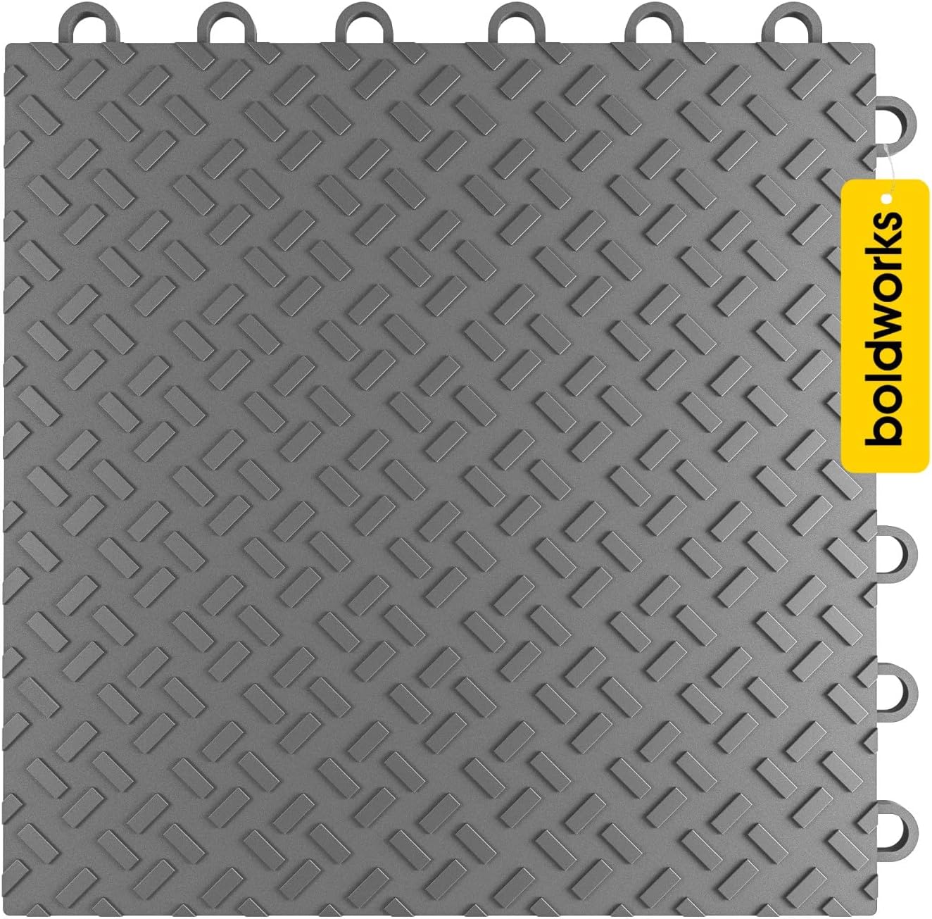 Garage Floor Tiles Interlocking Garage Flooring Tiles Pack of 48 Garage Tiles Antislip Oil and Stain Resistant 40000 LBS Load Capacity 12x12 Inch Black Color