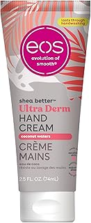 eos Shea Better Hand Cream - Coconut, Natural Shea Butter Hand Lotion and Skin Care, 24 Hour Hydration with Shea Butter & Oil, 2.5 oz, Packaging May Vary