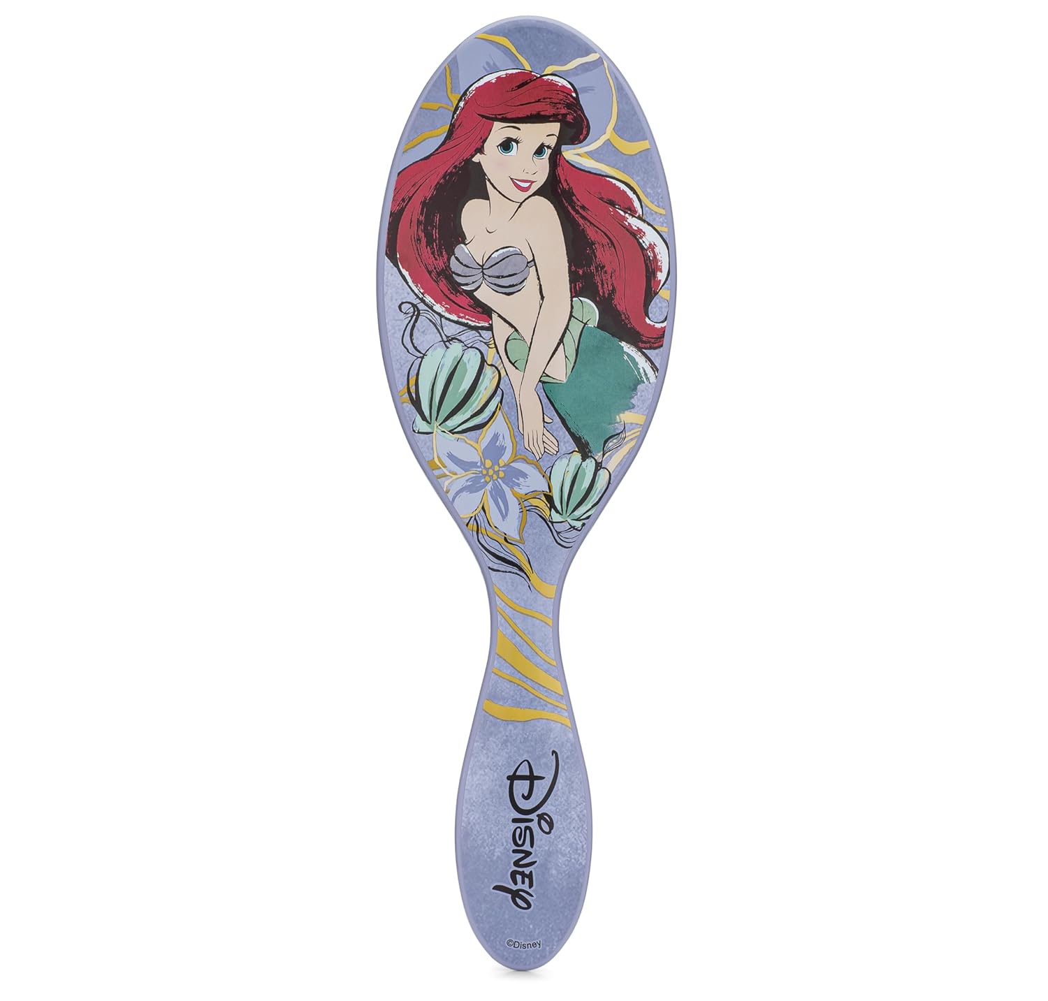 Wet Brush Disney Original Hair Detangler, Ariel (Elegant Princess), Ultra-Soft IntelliFlex Bristles, Detangling Brush Glides Through Tangles (Wet Dry & Damaged Hair), Women & Men