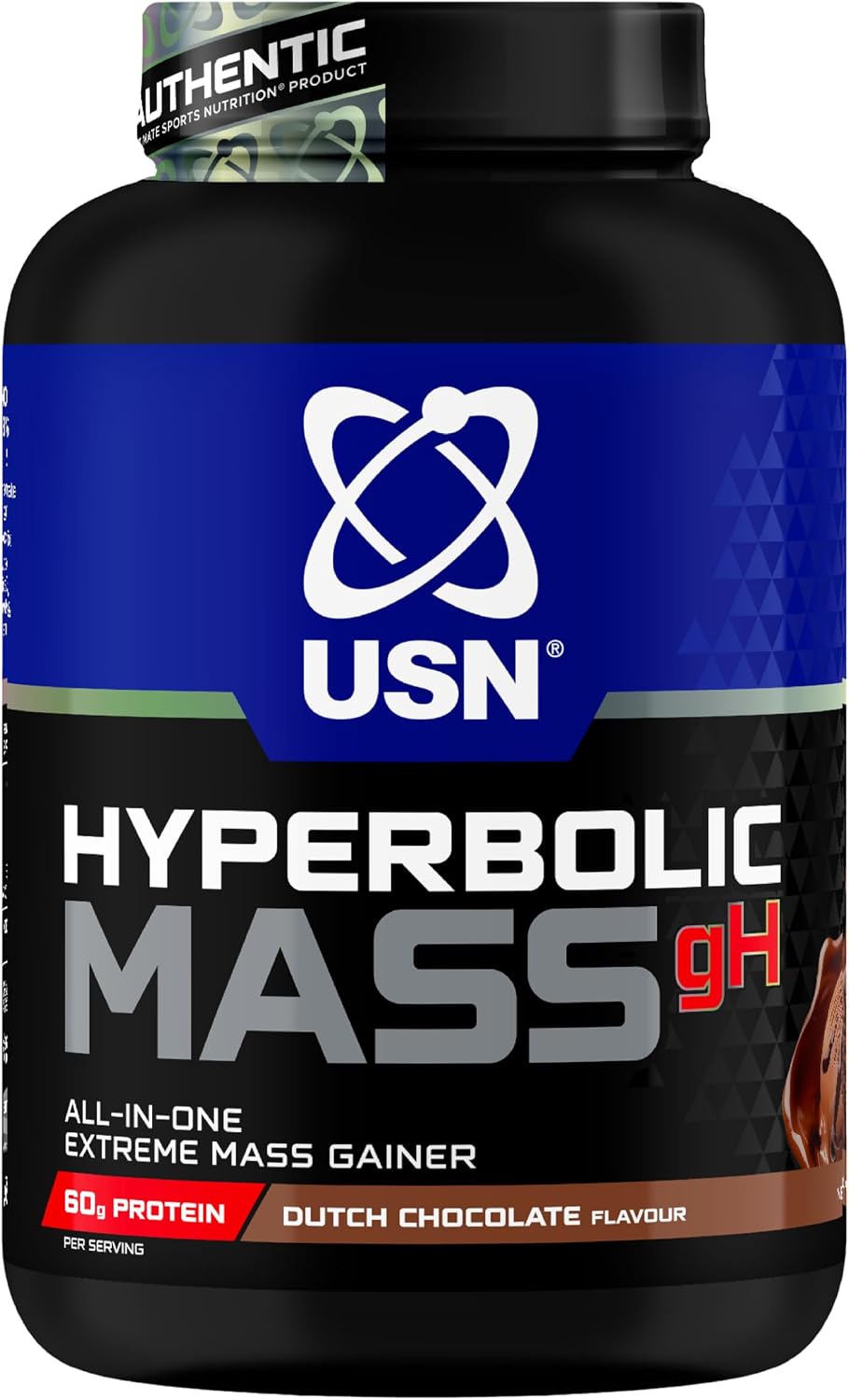 USN Hyperbolic All in One Mass (2000g) Chocolate - Weight Gainer - with Creatine