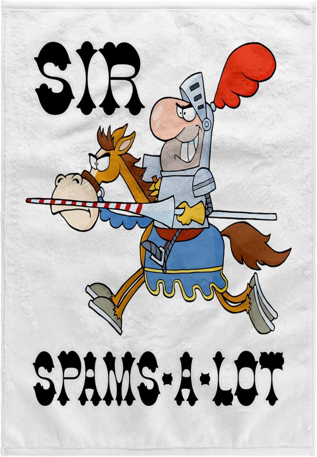 3dRose Funny Knight Sir Spams A Lot - Towels (twl-203607-1)