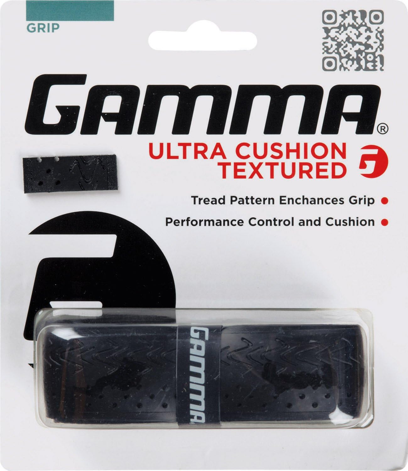 Gamma Sports Tennis Racquet Ultra Cushion Replacement Grips - Contoured or Textured
