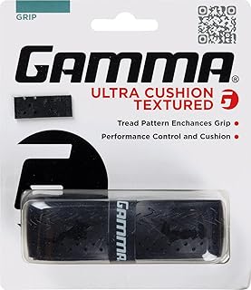 Gamma Sports Tennis Racquet Ultra Cushion Replacement Grips - Contoured or Textured
